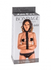 Ошейник с длинной лентой и наручниками Strap Bondage Kit One Size - Lola Games - купить с доставкой в Шахтах