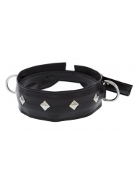Полиуретановый ошейник с пуклями и D-кольцами Collar with Studs - Blush Novelties - купить с доставкой в Шахтах