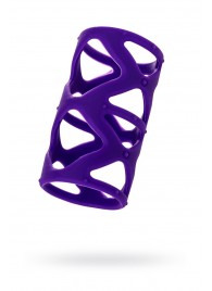 Фиолетовая насадка-сетка на пенис - 7,5 см. - A-toys - в Шахтах купить с доставкой