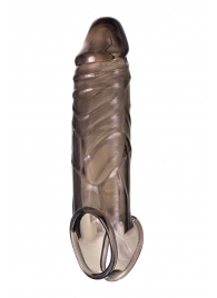 Дымчатая фаллическая насадка с подхватом и закрытой головкой - 16,2 см. - ToyFa - в Шахтах купить с доставкой