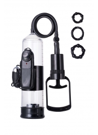 Вакуумная помпа A-toys с вибропулей и эрекционными кольцами - A-toys - в Шахтах купить с доставкой