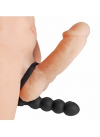 Насадка для двойного проникновения Double Fun Cock Ring with Double Penetration Vibe - XR Brands - в Шахтах купить с доставкой