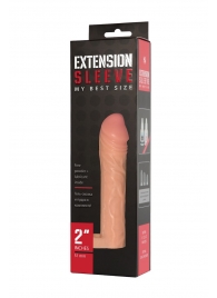 Телесная насадка-удлинитель Extension sleeve с подхватом - 17 см. - Sitabella - в Шахтах купить с доставкой