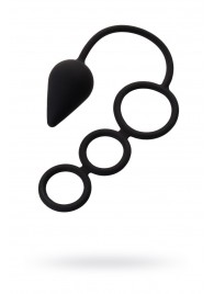 Тройное эрекционное кольцо с анальным хвостом Drop M-size - Erotist Adult Toys - в Шахтах купить с доставкой