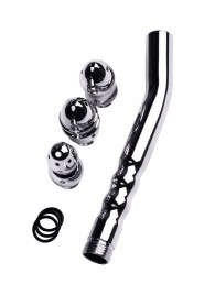 Металлический анальный душ с тремя насадками - ToyFa - купить с доставкой в Шахтах