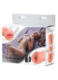 Двусторонний мастурбатор с вибропулей Satisfaction Lucky charm - Lola Games - в Шахтах купить с доставкой