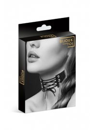 Оригинальный ошейник-чокер со шнуровкой - Bijoux Pour Toi - купить с доставкой в Шахтах