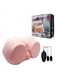 Телесный мастурбатор с двумя любовными тоннелями и вибрацией - Baile - в Шахтах купить с доставкой