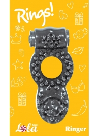 Чёрное эрекционное кольцо Rings Ringer - Lola Games - в Шахтах купить с доставкой