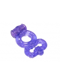 Фиолетовое эрекционное кольцо Rings Treadle с подхватом - Lola Games - в Шахтах купить с доставкой