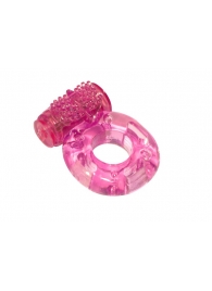 Розовое эрекционное кольцо с вибрацией Rings Axle-pin - Lola Games - в Шахтах купить с доставкой