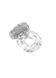 Прозрачное эрекционное кольцо с вибрацией Rings Axle-pin - Lola Games - в Шахтах купить с доставкой