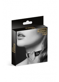 Чёрный чокер с кольцом в форме сердца - Bijoux Pour Toi - купить с доставкой в Шахтах