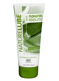 Лубрикант на водной основе NatureLube с алоэ вера - 100 мл. - HOT - купить с доставкой в Шахтах