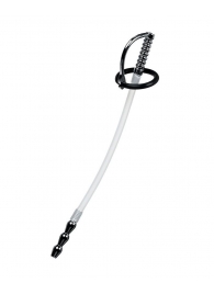 Силиконовый уретральный плаг со сменными фиксирующими кольцами Metal - ToyFa - купить с доставкой в Шахтах