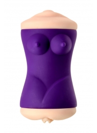 Двухсторонний мастурбатор JOS YARA в фиолетовой колбе - JOS - в Шахтах купить с доставкой