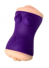 Двухсторонний мастурбатор JOS YARA в фиолетовой колбе - JOS - в Шахтах купить с доставкой