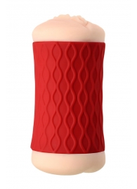 Двухсторонний мастурбатор JOS  NADIN в красном цилиндре - JOS - в Шахтах купить с доставкой