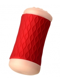 Двухсторонний мастурбатор JOS  NADIN в красном цилиндре - JOS - в Шахтах купить с доставкой