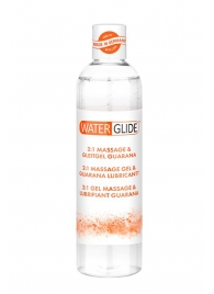 Гель-смазка 2-в-1 MASSAGE   LUBRICANT GUARANA - 300 мл. - Waterglide - купить с доставкой в Шахтах