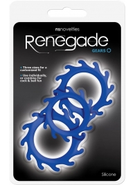 Набор из 3 синих эрекционных колец Renegade Gears - NS Novelties - в Шахтах купить с доставкой