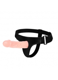 Телесный фаллоимитатор на трусиках Jessica Strap-On - 15,5 см. - Baile - купить с доставкой в Шахтах