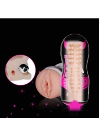 Мастурбатор-вагина Sex In A Can Vibra Vagina Tunnel - Lovetoy - в Шахтах купить с доставкой