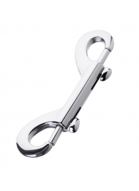 Серебристый двухсторонний карабин TOYFA Metal - ToyFa - купить с доставкой в Шахтах