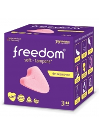 Женские гигиенические тампоны без веревочки FREEDOM mini - 3 шт. - Freedom - купить с доставкой в Шахтах