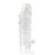 Закрытая прозрачная рельефная насадка Crystal sleeve - 13 см. - Erowoman-Eroman - в Шахтах купить с доставкой
