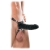 Чёрный полый страпон 7  Silicone Hollow Strap-On - 18 см. - Pipedream - купить с доставкой в Шахтах
