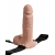 Телесный перезаряжаемый вибрострапон 7  Hollow Rechargeable Strap-on with Balls - 20,3 см. - Pipedream - купить с доставкой в Шахтах