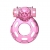 Розовое эрекционное кольцо с вибрацией Pink Bear - Baile - в Шахтах купить с доставкой