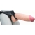 Телесный реалистичный фаллоимитатор на черных трусиках Real Big Strap-On - 34,5 см. - LOVETOY (А-Полимер) - купить с доставкой в Шахтах