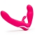 Ярко-розовый безремневой страпон Rechargeable Vibrating Strapless Strap-On - Happy Rabbit - купить с доставкой в Шахтах