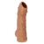 Телесная насадка с пупырышками и открытой головкой Nude Sleeve L - 14 см. - KOKOS - в Шахтах купить с доставкой