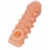 Телесная закрытая насадка с шариками Cock Sleeve Size L - 17,6 см. - KOKOS - в Шахтах купить с доставкой