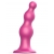 Розовая насадка Strap-On-Me Dildo Plug Beads size L - Strap-on-me - купить с доставкой в Шахтах