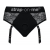 Черные трусики для насадок Diva Lingerie Harness - size L - Strap-on-me - купить с доставкой в Шахтах