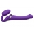 Фиолетовый безремневой вибрострапон Vibrating Bendable Strap-On - size L - Strap-on-me - купить с доставкой в Шахтах