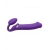 Фиолетовый безремневой вибрострапон Silicone Bendable Strap-On - size XL - Strap-on-me - купить с доставкой в Шахтах