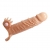 Телесная удлиняющая вибронасадка Penis Sleeve Connor - 17 см. - Baile - в Шахтах купить с доставкой