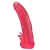 Розовая насадка для страпона с клиторальными лепестками - 18,5 см. - LOVETOY (А-Полимер) - купить с доставкой в Шахтах