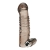 Дымчатая насадка на пенис с вибрацией  Vibrating Penis Enhancing Sleeve Extension - 13,3 см. - BlueLine - в Шахтах купить с доставкой