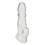 Прозрачная насадка для пениса Girthy Penis Enhancing Sleeve Extension - 17,1 см. - BlueLine - в Шахтах купить с доставкой