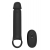 Черная насадка-удлинитель с вибрацией Vibrating Extender With Remote - Dream Toys - в Шахтах купить с доставкой