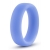 Голубое люминесцентное кольцо Silicone Glo Cock Ring - Blush Novelties - в Шахтах купить с доставкой