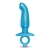 Голубая анальная пробка для массажа простаты Hither Silicone Prostate Plug - 14,3 см. - b-Vibe - в Шахтах купить с доставкой