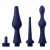 Набор из 3 универсальных насадок для анального душа Universal 3 Piece Silicone Enema Attachment Set - XR Brands - купить с доставкой в Шахтах