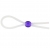 Прозрачное лассо с фиолетовой бусиной SILICONE COCK RING WITH BEAD LAVENDER - NMC - в Шахтах купить с доставкой